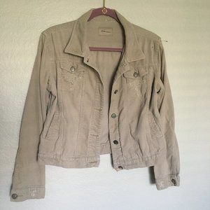 C'est Toi Premium khaki corduroy jacket S